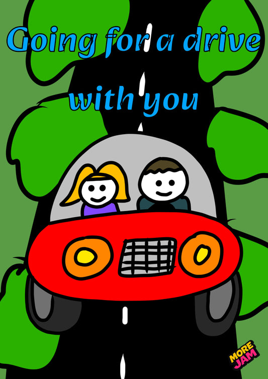 Car Rides Card | Funny Birthday Card | More Jam