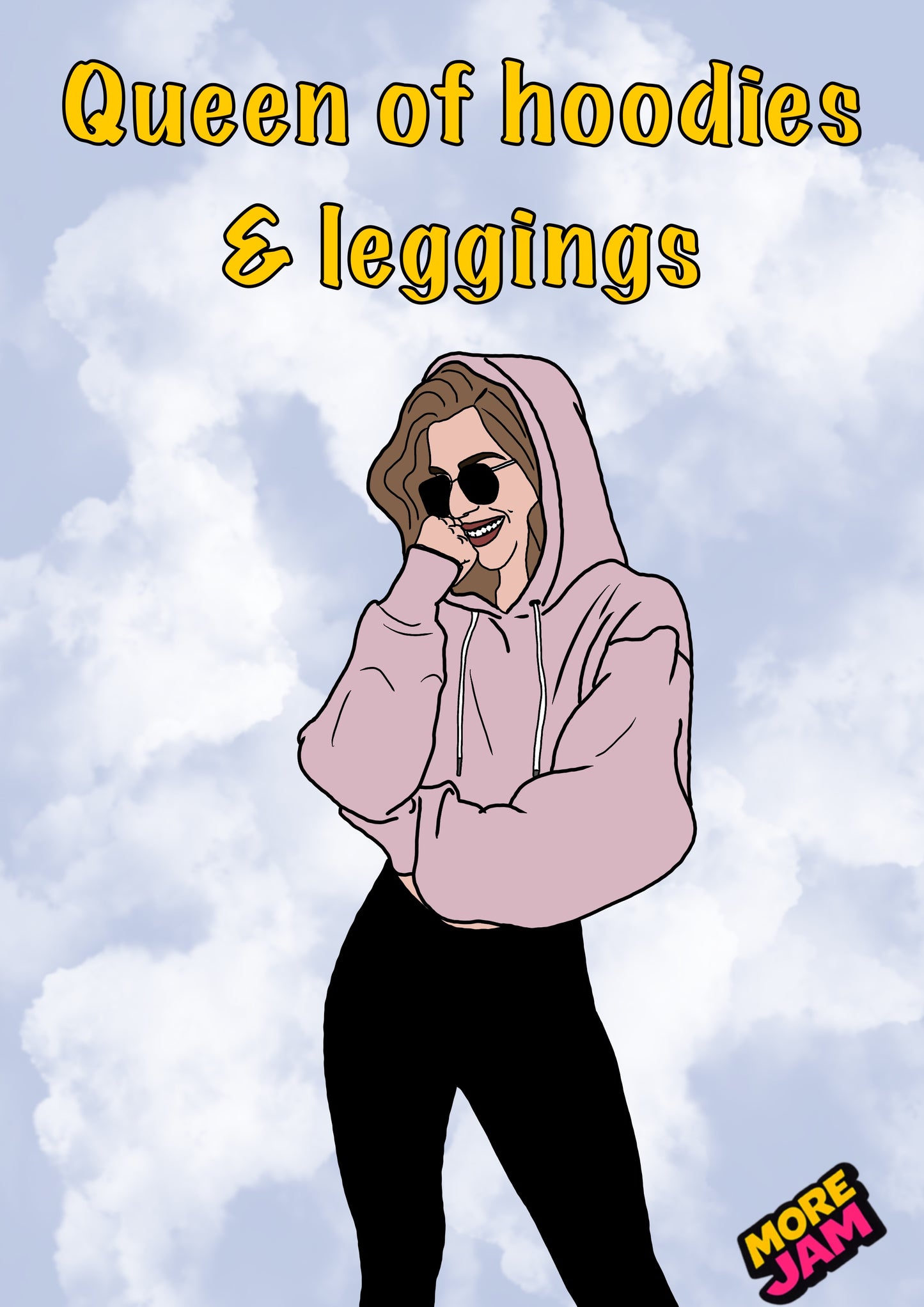 Hoodie & Leggings | Funny Birthday Card | More Jam
