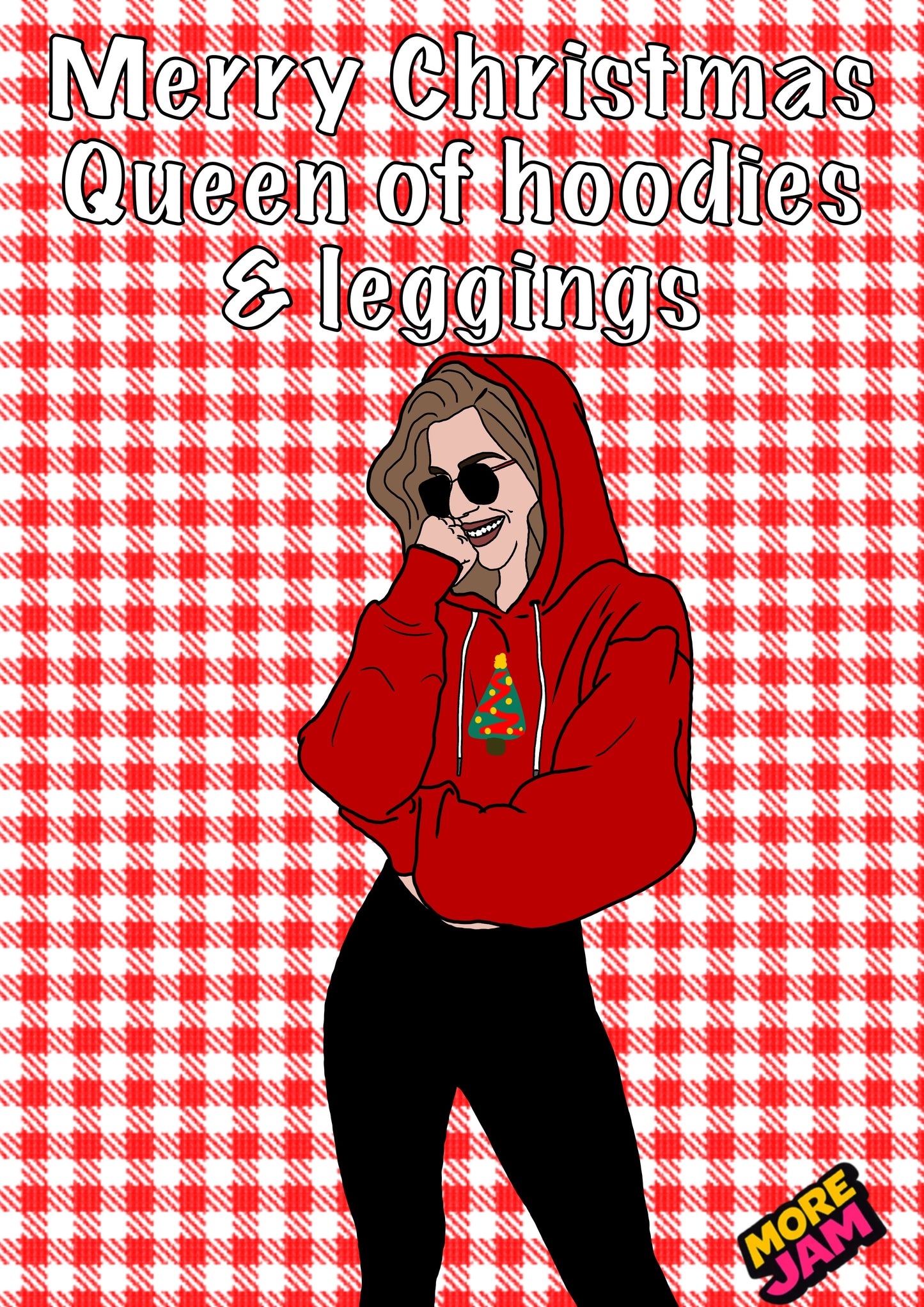 Christmas Leggings Queen | Funny Christmas Card | More Jam