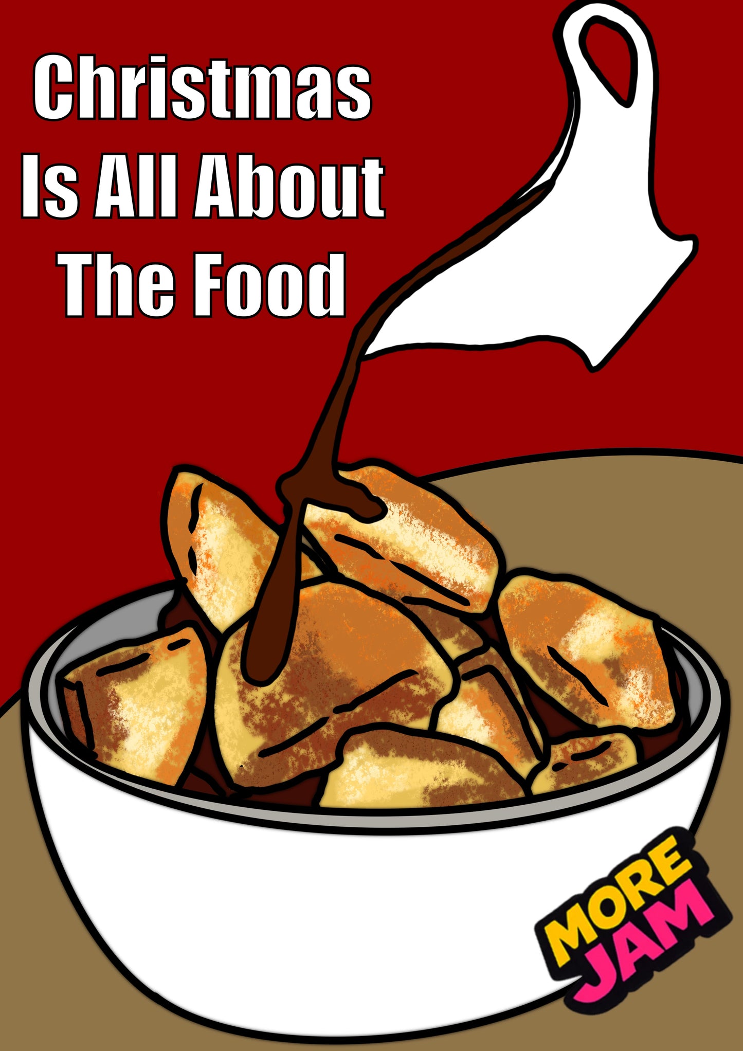 Christmas Left Overs With Gravy | Funny Christmas Card | More Jam