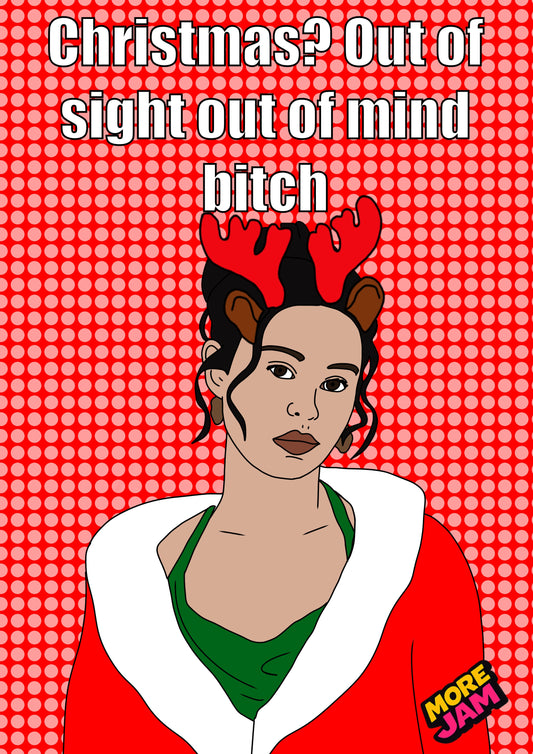 Euphoria Maddy Perez | Funny Christmas Card | More Jam