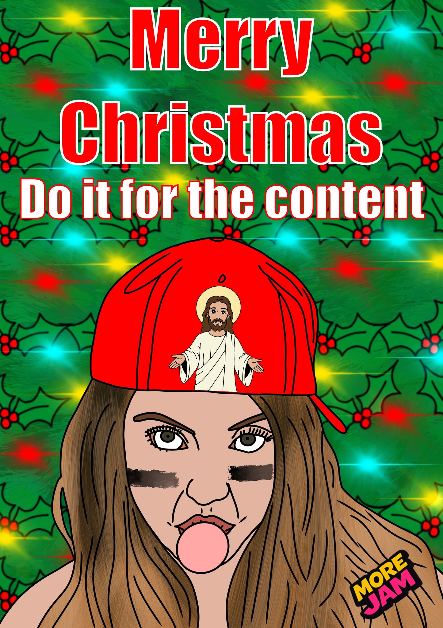 Euphoria Sydney Sweeney Cassie Do It For The Content | Funny Christmas Card | More Jam