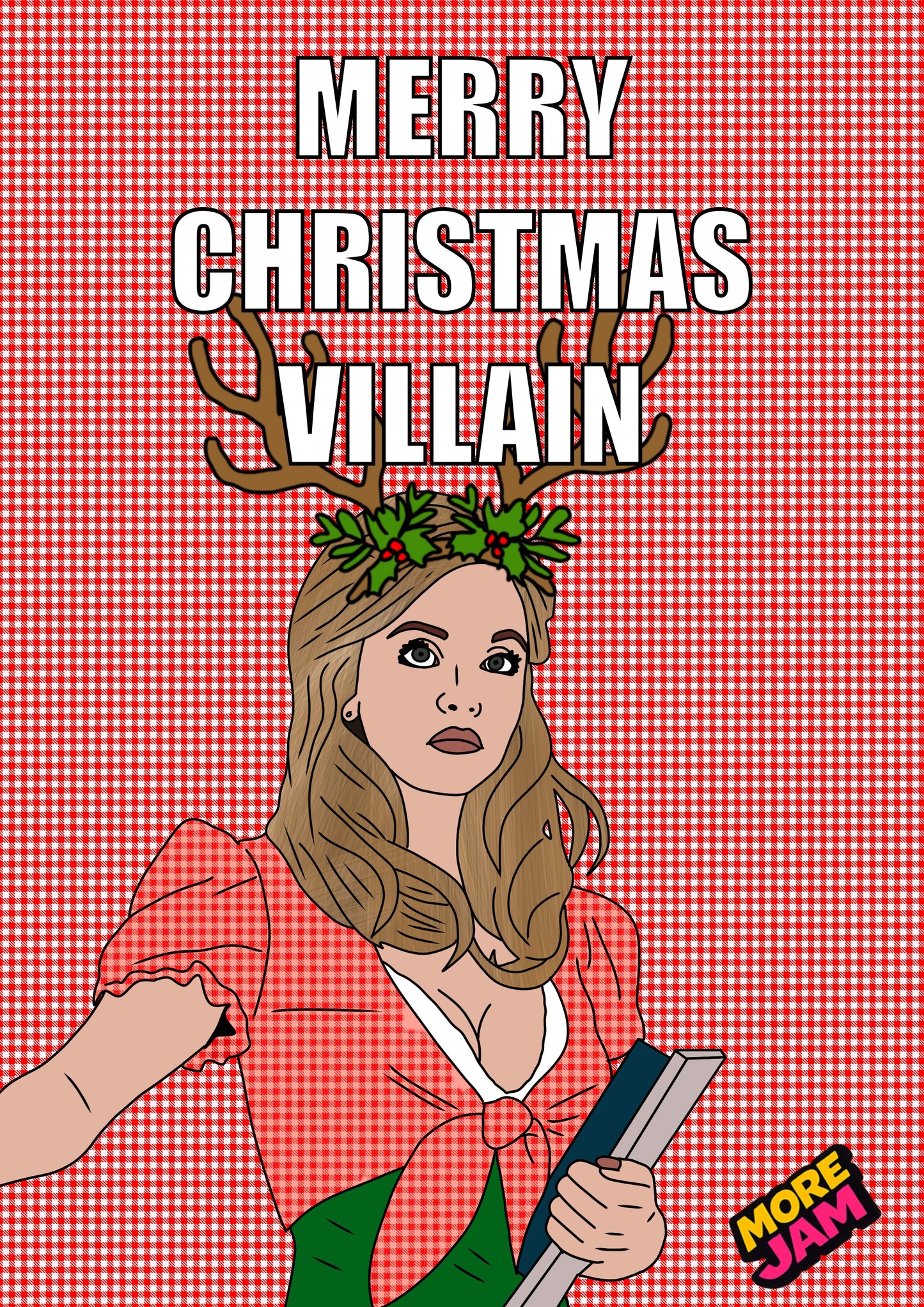 Euphoria Sydney Sweeney Cassie Villain | Funny Christmas Card | More Jam