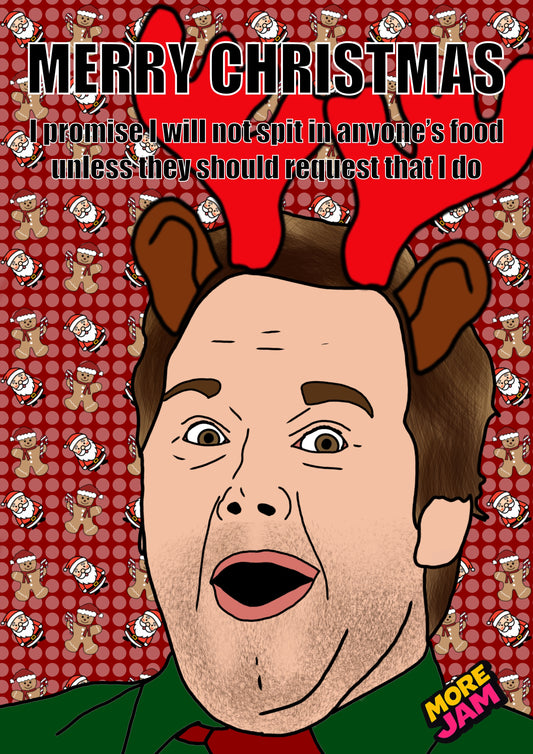 Parks & Recreation Andy Dwyer Won't Spit | Funny Christmas Card | More Jam
