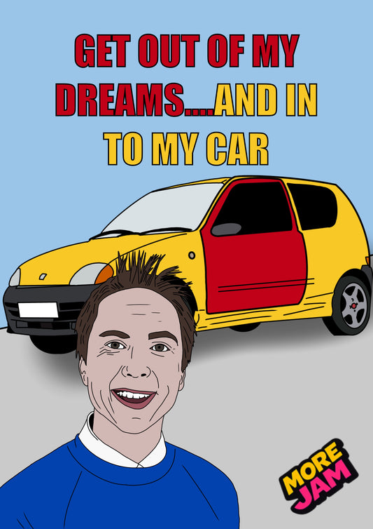 Inbetweeners Simon Get Out Of My Dreams | Funny Birthday Card | More Jam