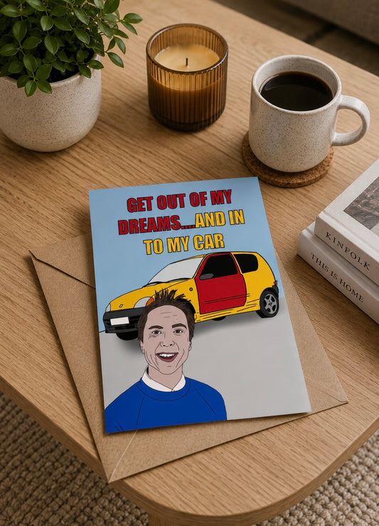 Inbetweeners Simon Get Out Of My Dreams | Funny Birthday Card | More Jam