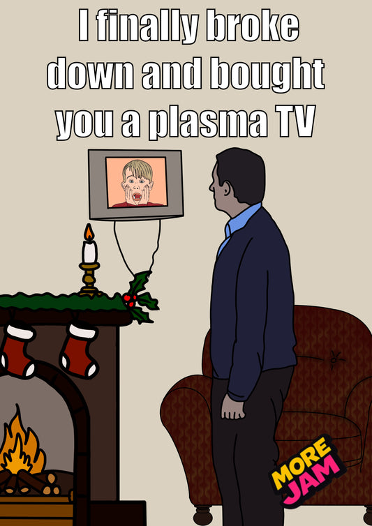 The Office US Michael Scott Plasma TV Kevin Home Alone | Funny Christmas Card | More Jam