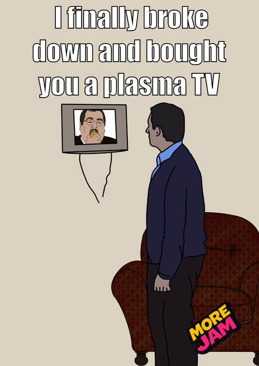 Plasma Tv Michael Scott  x Office Uk Keith | The Office Michael Scott Birthday Card | More Jam