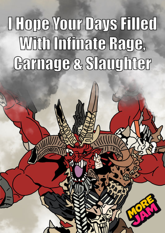 Skarbrand | Warhammer Birthday Card | More Jam