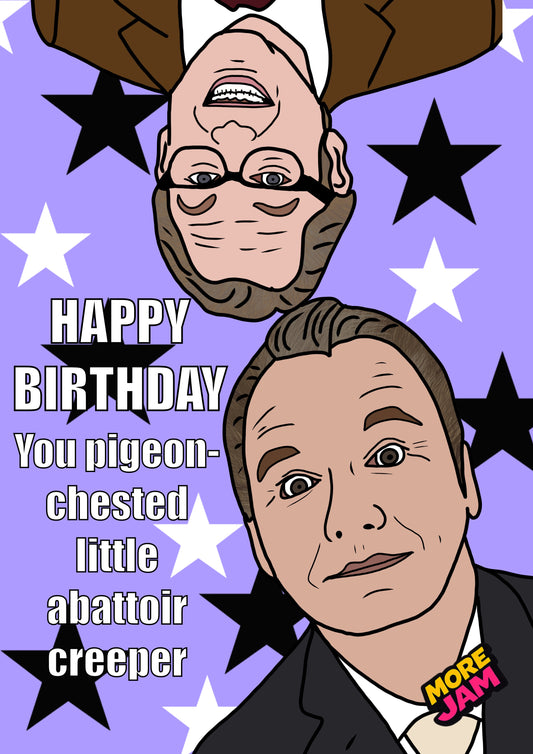 Happy Birthday Abattoir Creeper | Shooting Stars Card | More Jam