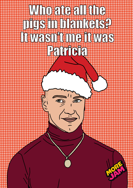 Split Patricia | Funny Christmas Card | More Jam