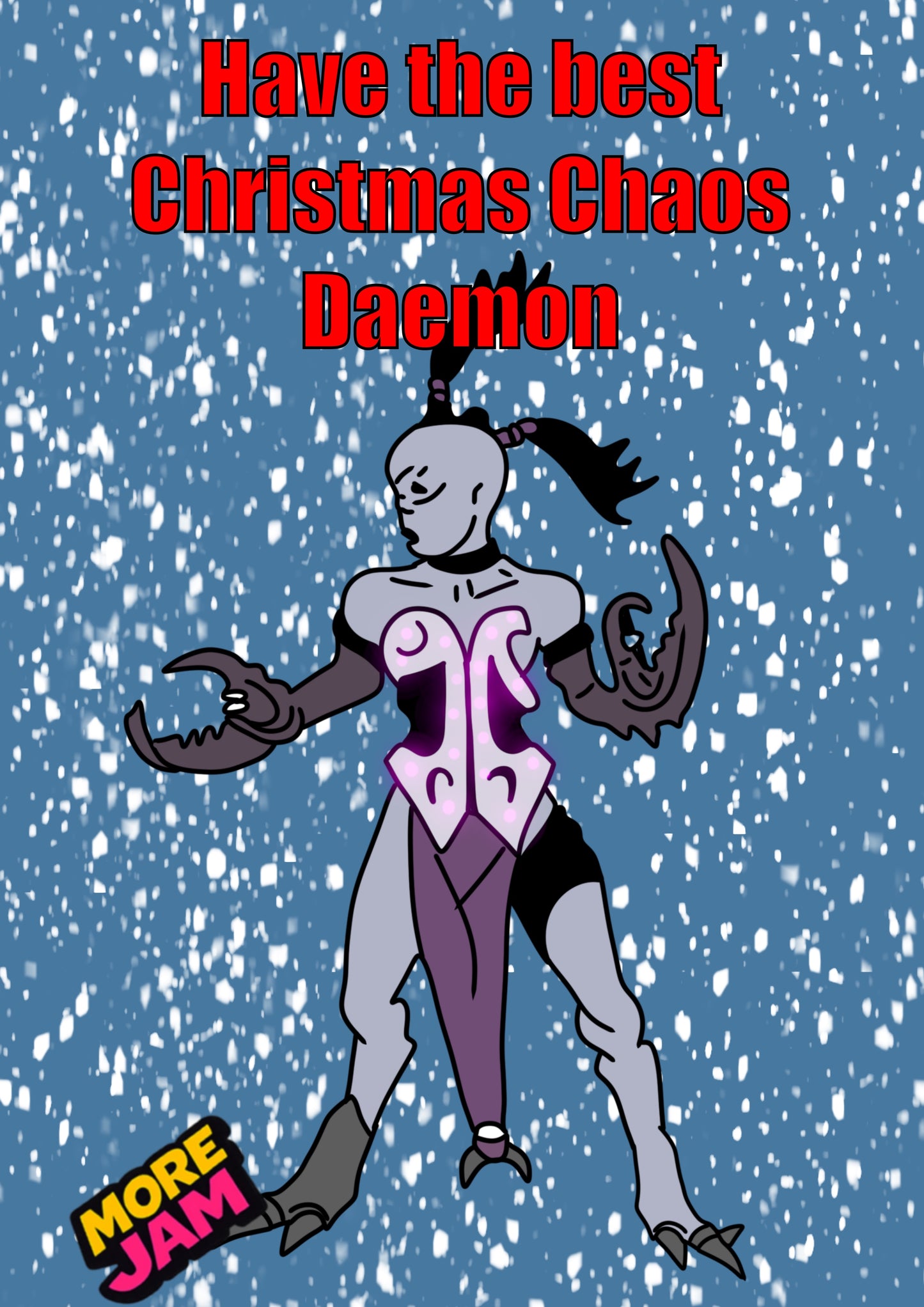 Warhammer Chaos Daemon Christmas | Funny Christmas Card | More Jam