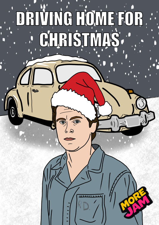 True Crime Ted Bundy Driving Home For Christmas | Dark Humour Christmas Card | More Jam
