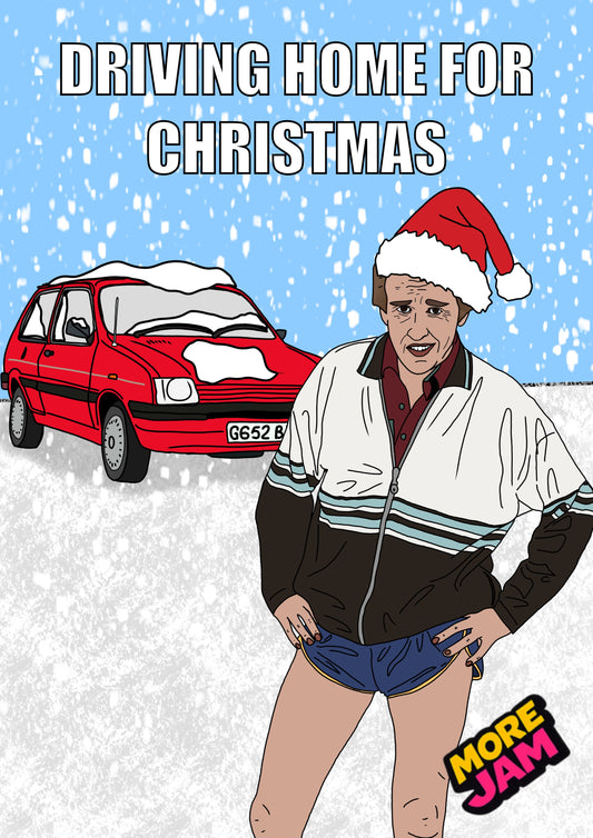 Alan Partridge Mini Metro Driving Home For Christmas | Funny Christmas Card | More Jam