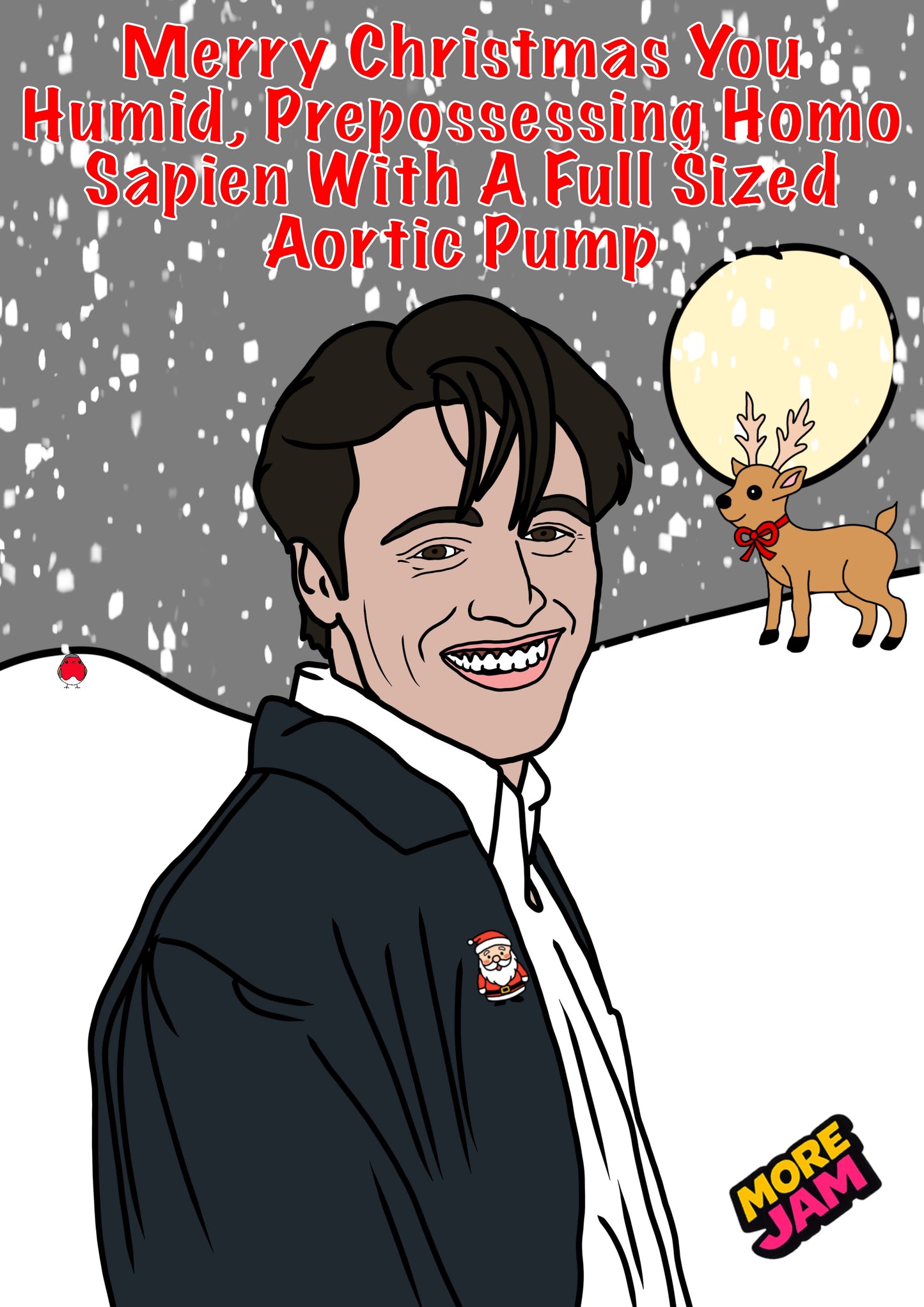 Joey Humid Prepossessing Homo Sapien Friends | Funny Christmas Card | More Jam