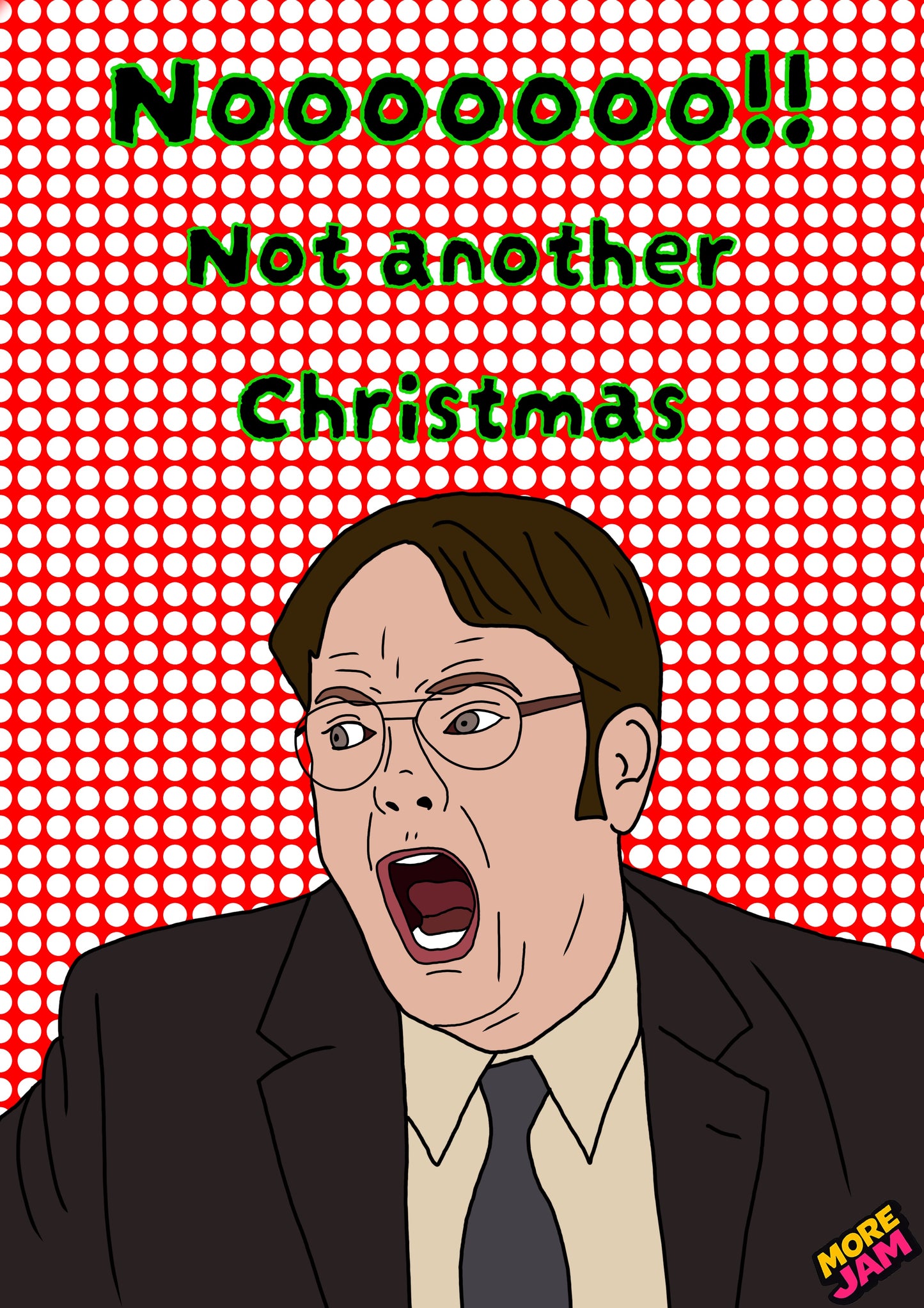 The Office US Dwight NOOOOO | Funny Christmas Card | More Jam