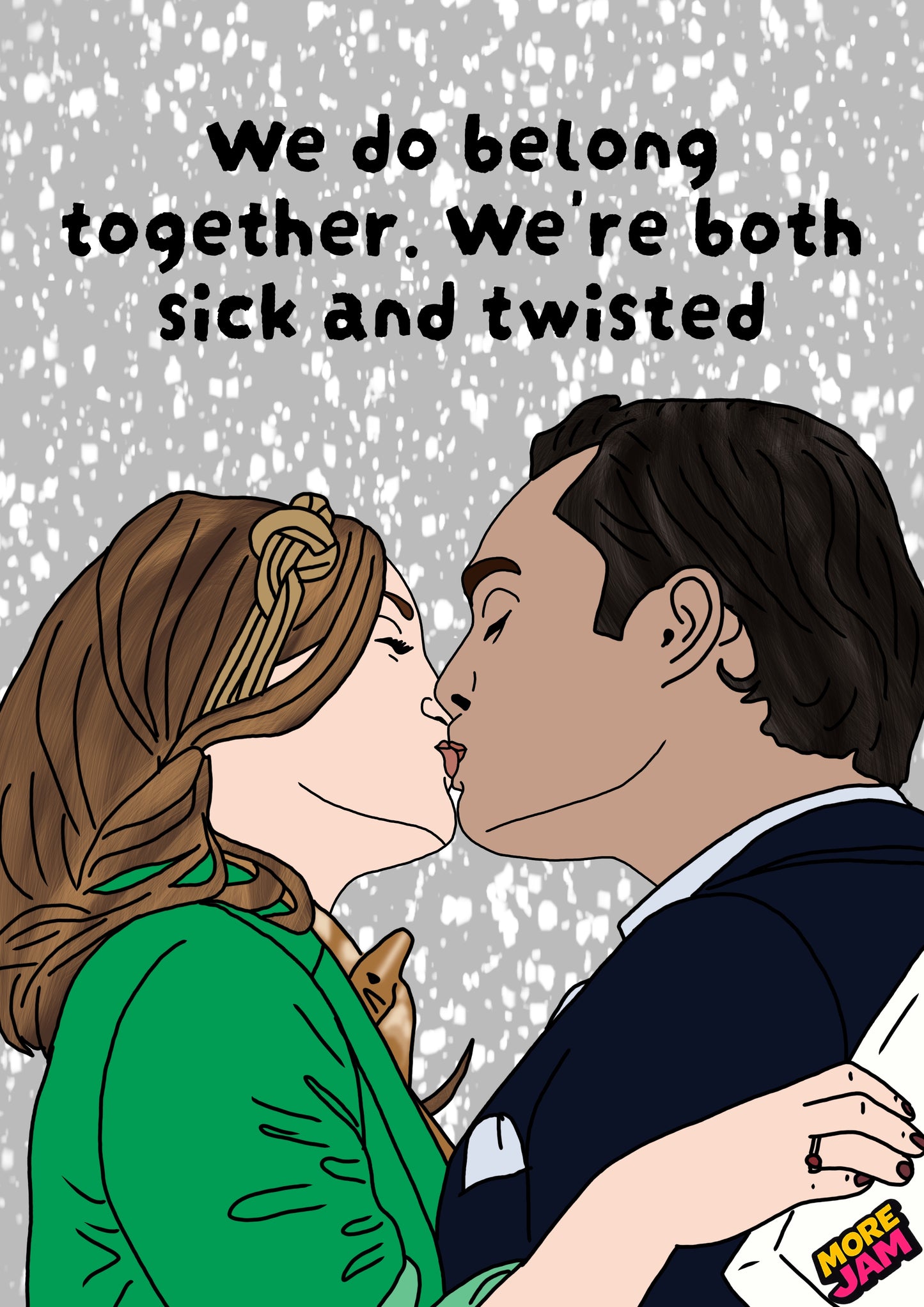 Blair & Chuck Bass | Funny Gossip Girl Christmas Card | More Jam