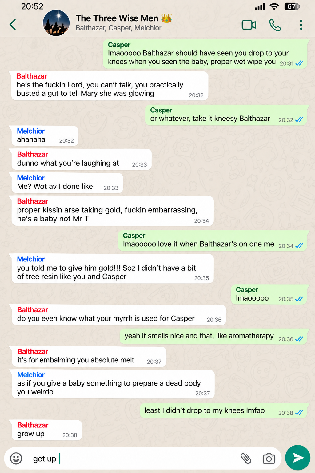 Three Wise Men Taking The Piss On WhatsApp | Funny Christmas Card | More Jam