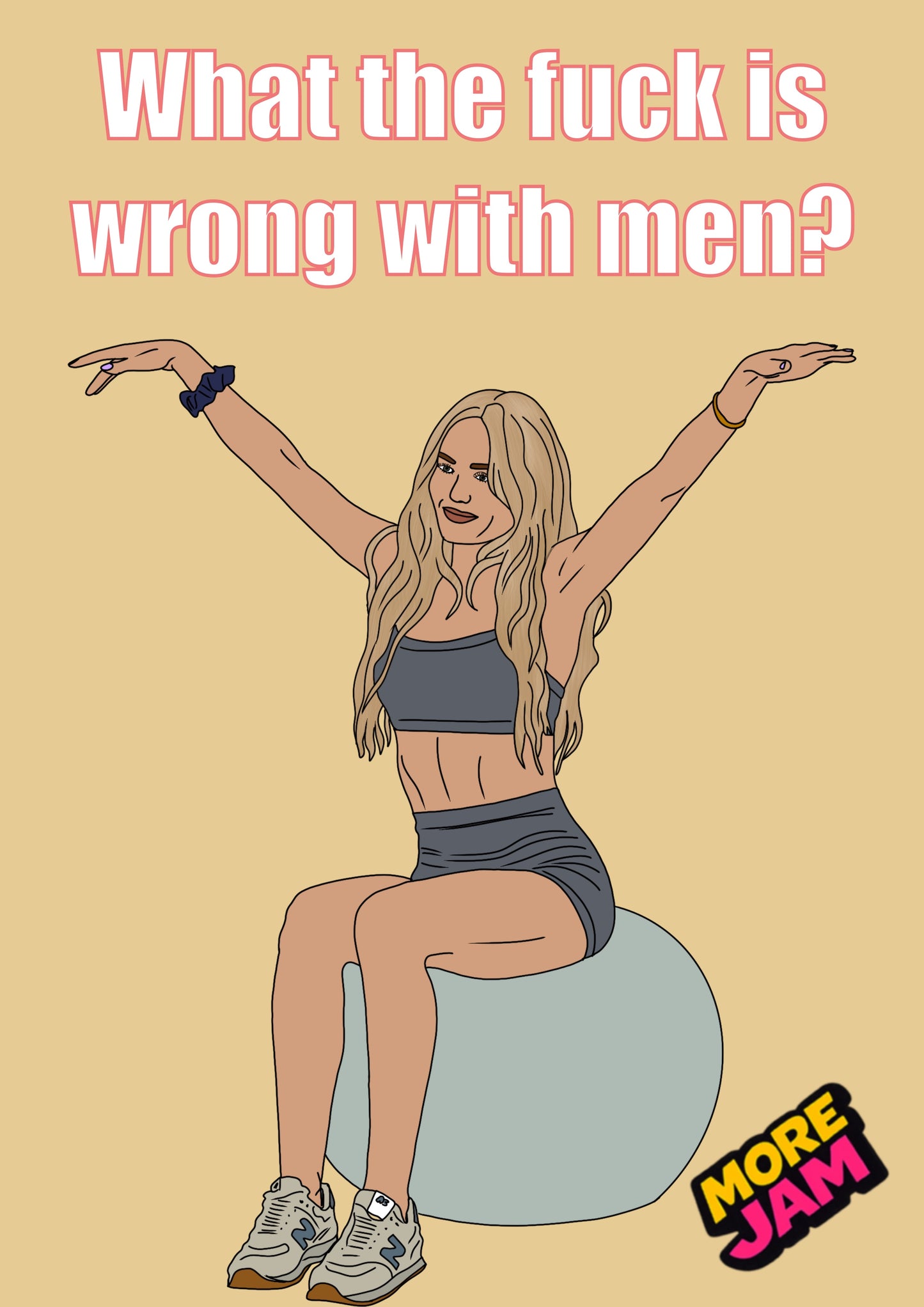 Landman Ainsley WTF Is Wrong With Men | Funny Birthday Card | More Jam
