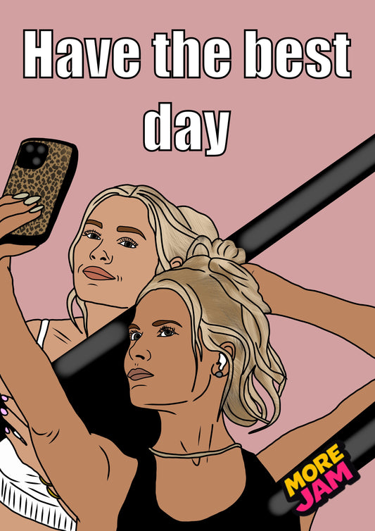 Landman Angela & Ainsley Best Day | Funny Birthday Card | More Jam