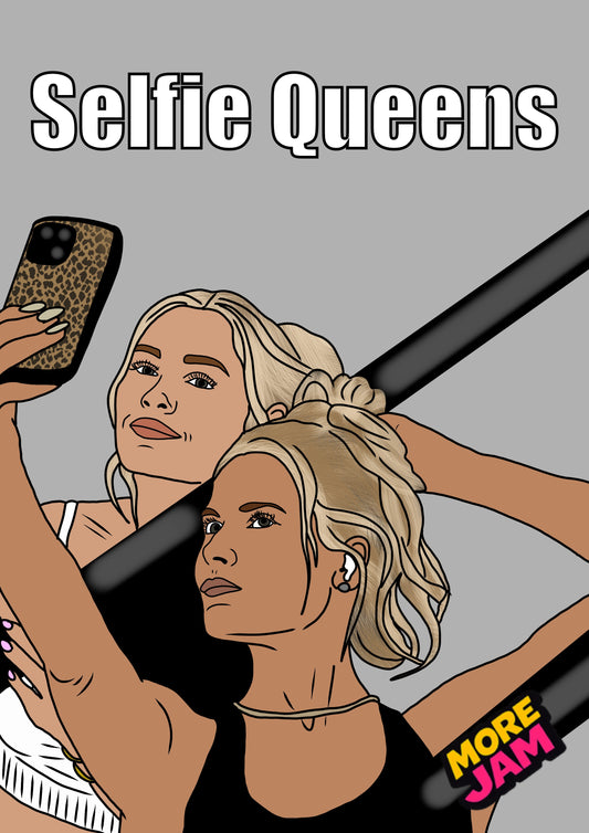 Landman Angela & Ainsley Selfie Queens | Funny Birthday Card | More Jam