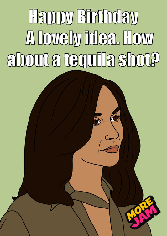 Landman Cami Miller Tequila Shot | Funny Birthday Card | More Jam