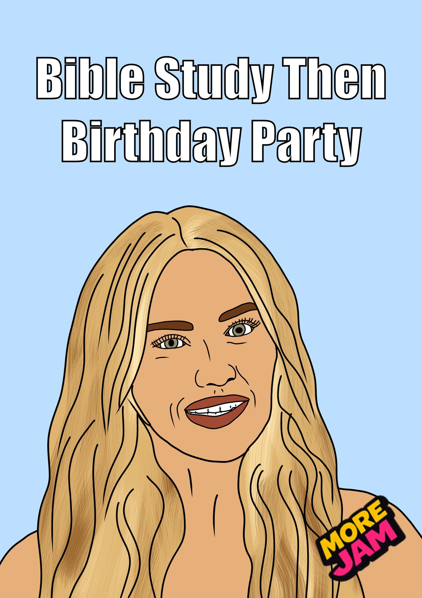 Landman Ainsley Bible Study | Funny Birthday Card | More Jam