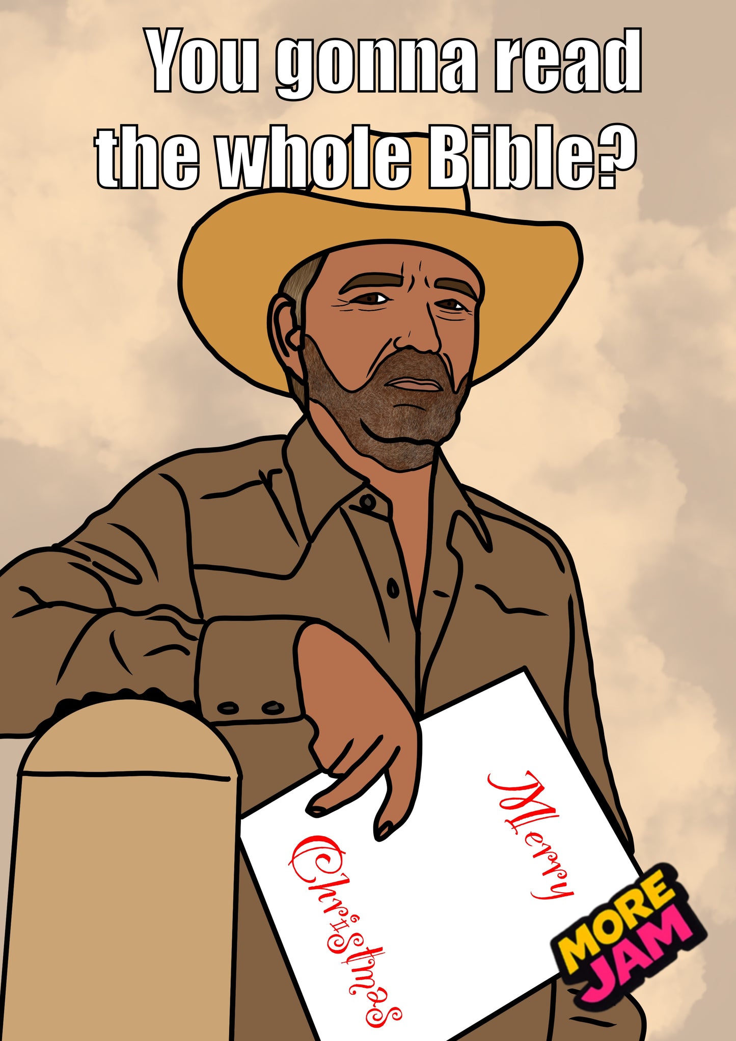 Landman Tommy Norris Read The Bible | Funny Christmas Card | More Jam