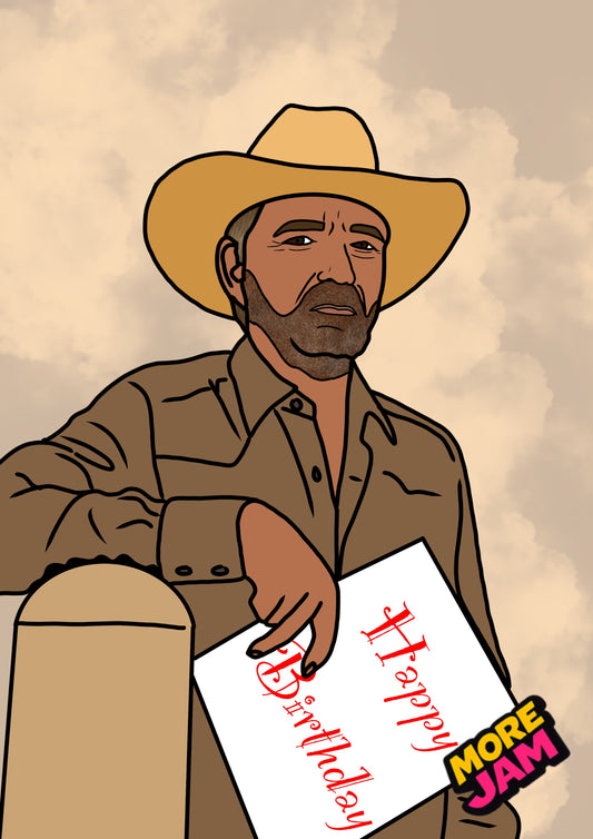 Landman Tommy Norris | Funny Birthday Card | More Jam