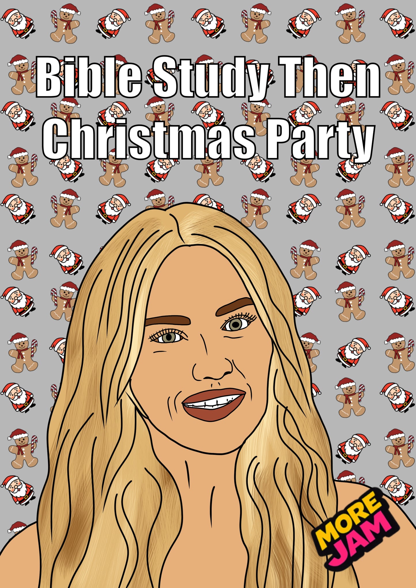 Landman Ainsley Bible Study | Funny Christmas Card | More Jam