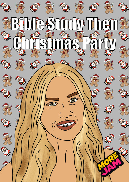 Landman Ainsley Bible Study | Funny Christmas Card | More Jam