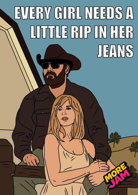 Yellowstone Beth & Rip | Funny Birthday Card | More Jam