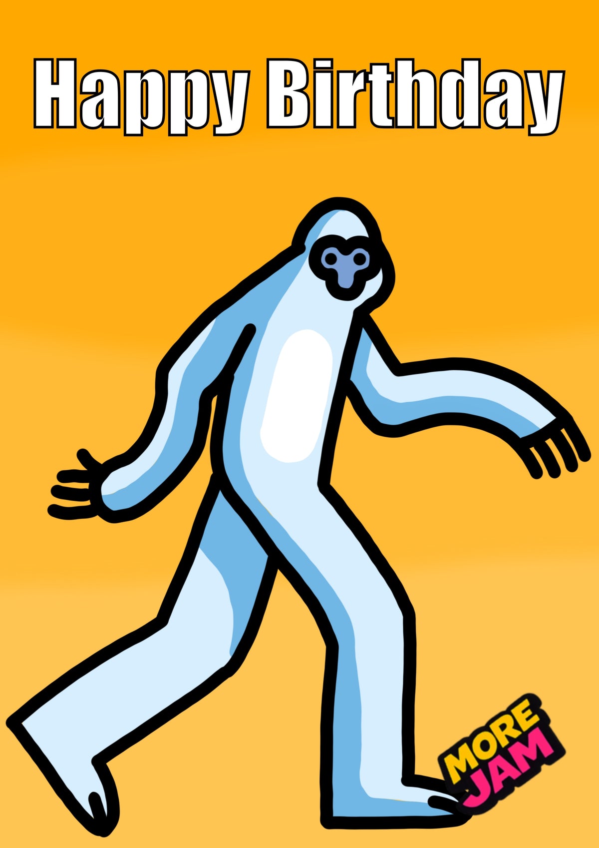 Yeti | Funny Birthday Card | More Jam