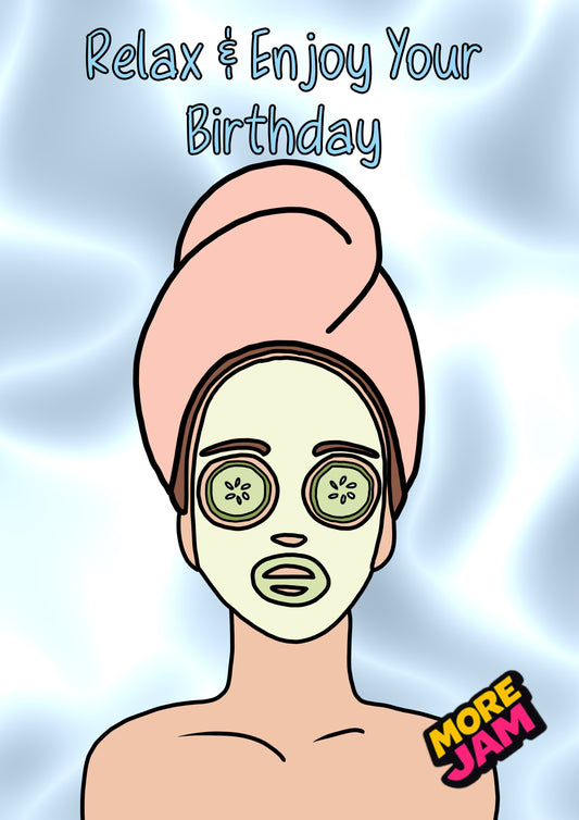 Spa Birthday Card | Funny Birthday Card | More Jam