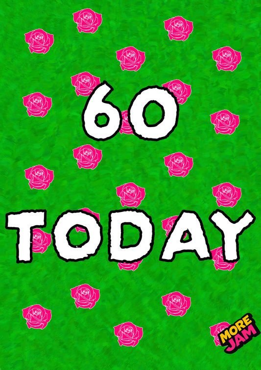 60th Birthday | Funny Birthday Card | More Jam