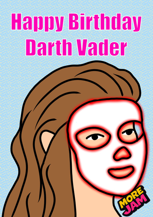 LED Mask Birthday Card | Funny Birthday Card | More Jam