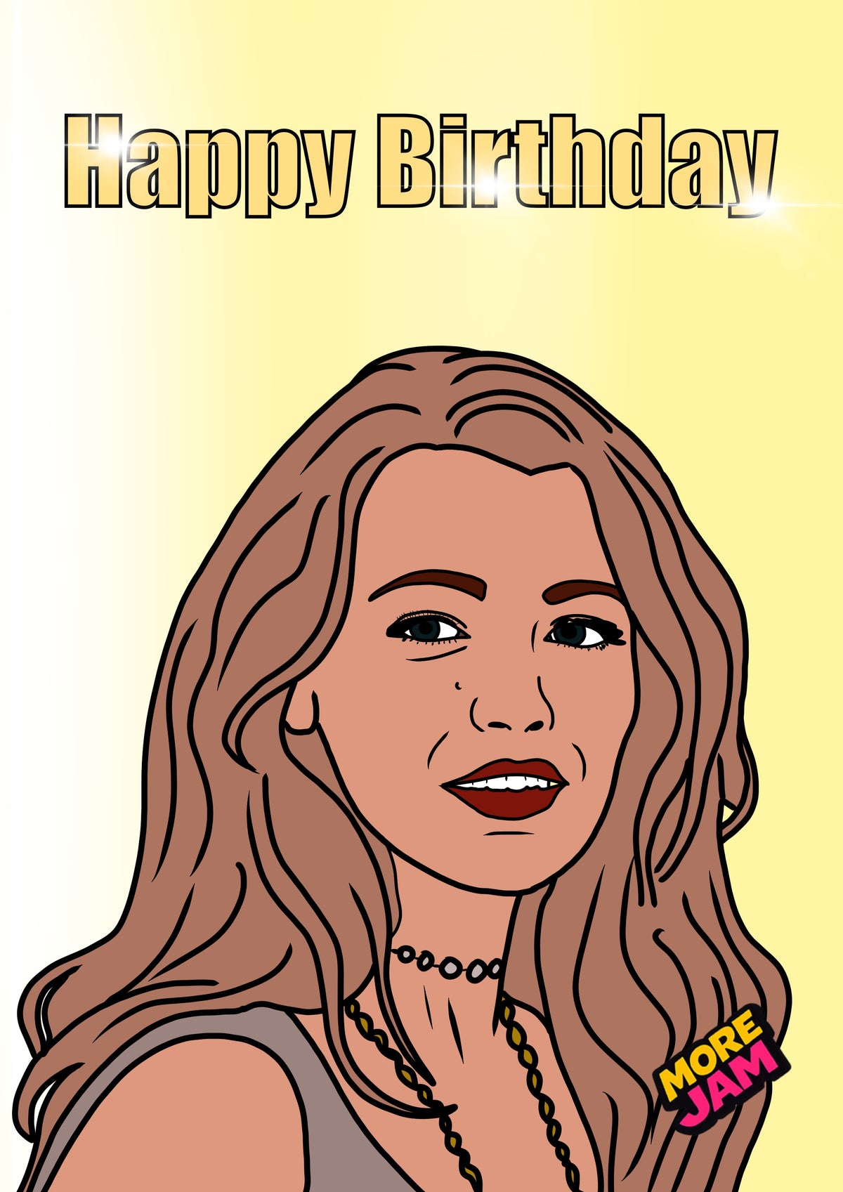 Serena Van Der Woodsen | Gossip Girl Birthday Card | More Jam