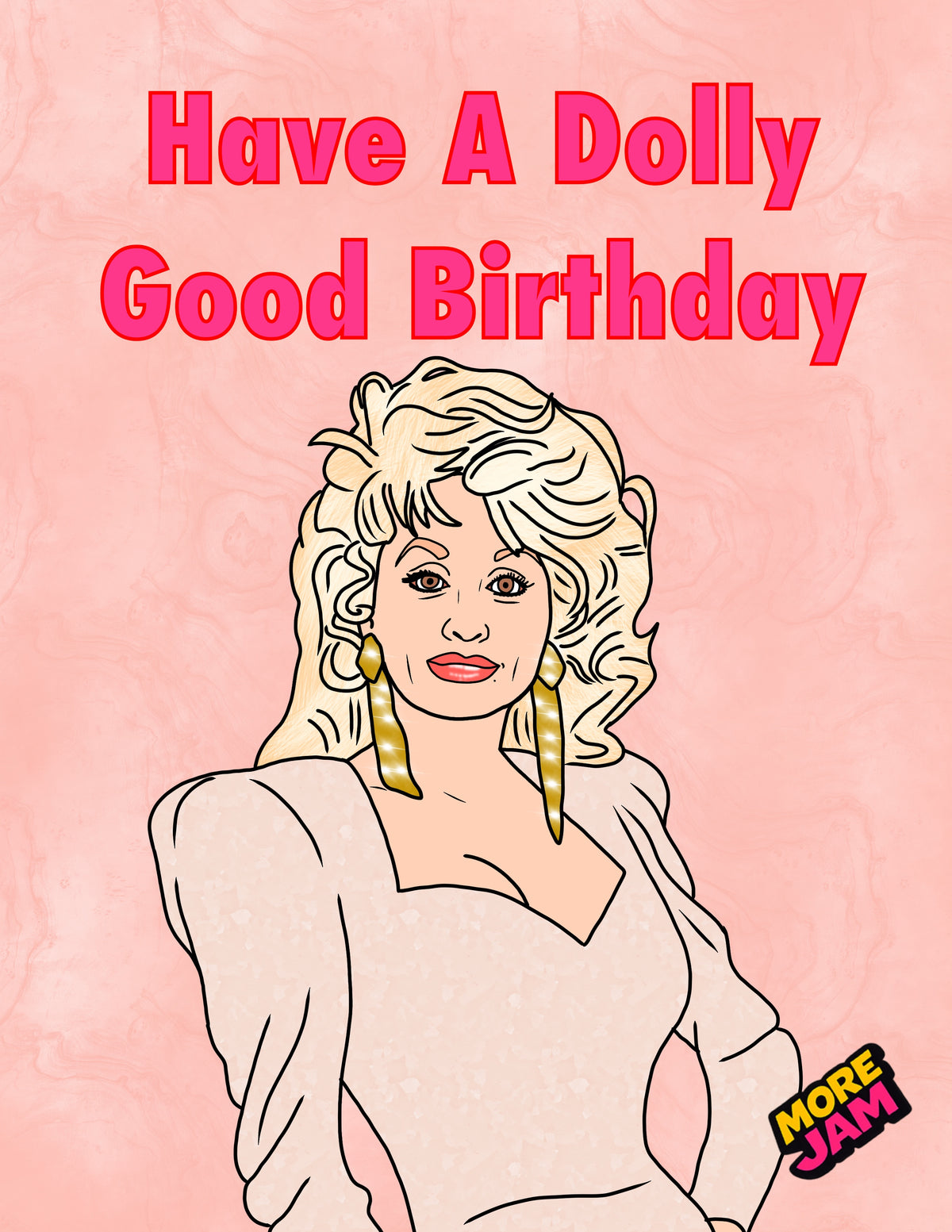 Dolly Parton | Funny Birthday Card For Her | More Jam