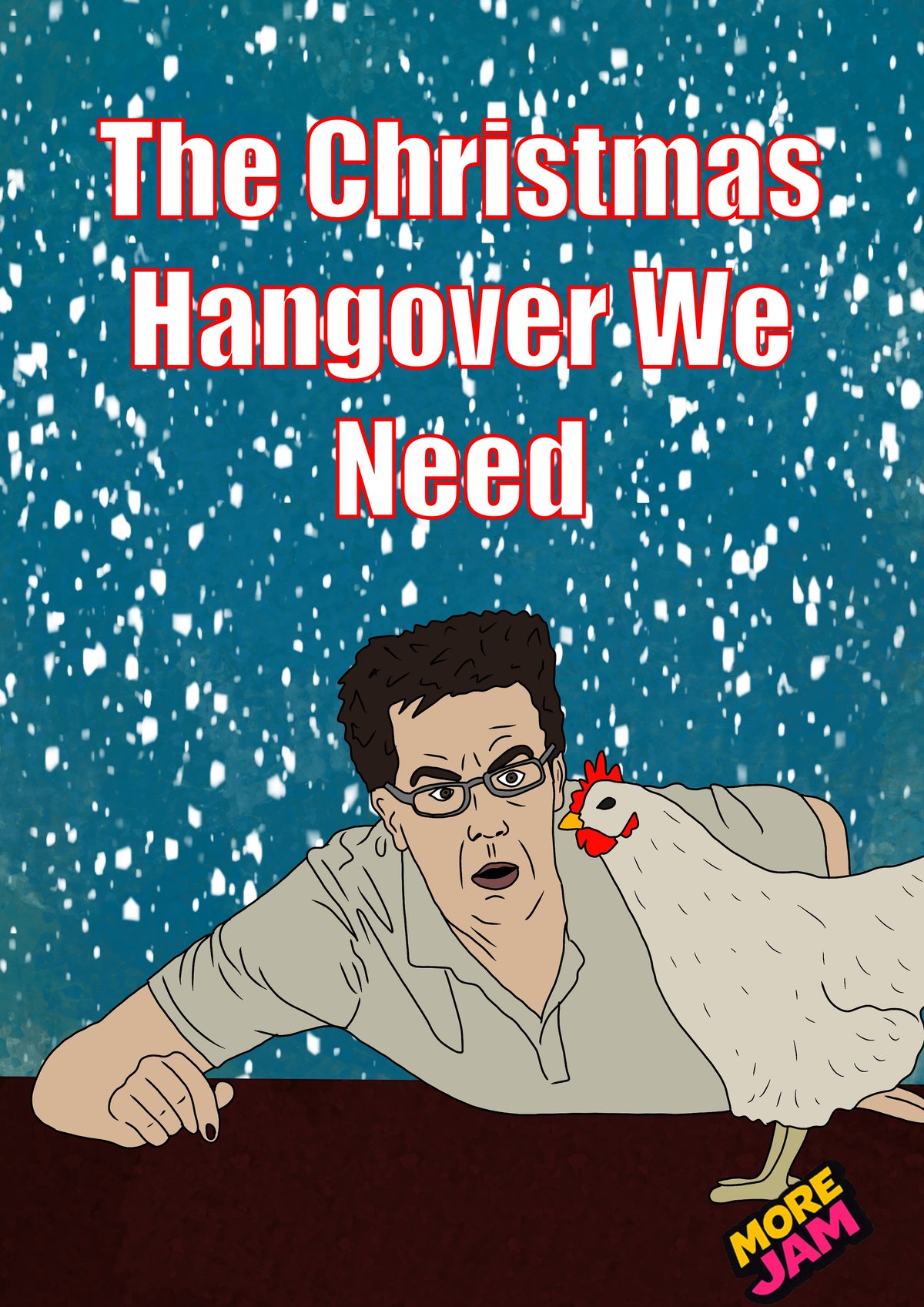 The Hangover Movie Stu | Funny Christmas Card | More Jam