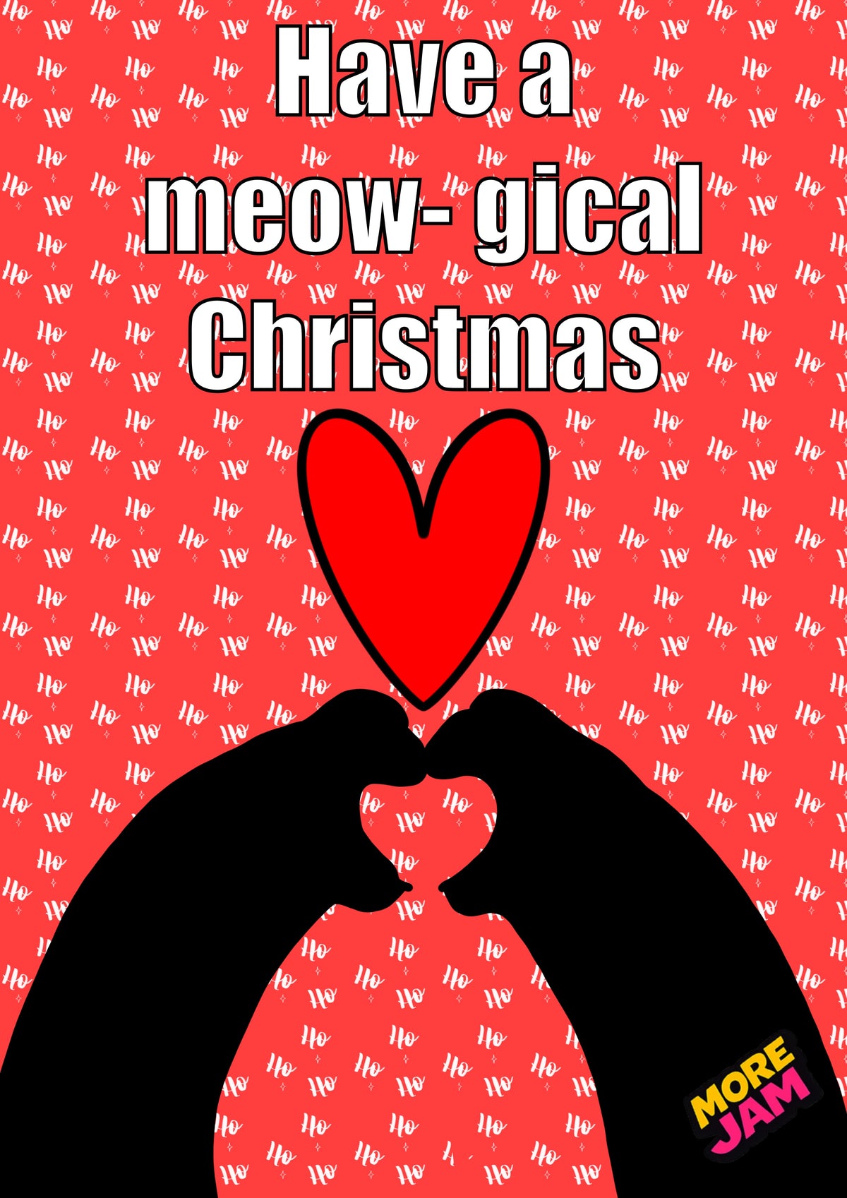 Funny Cat Meow-gical Xmas | Funny Christmas Card | More Jam