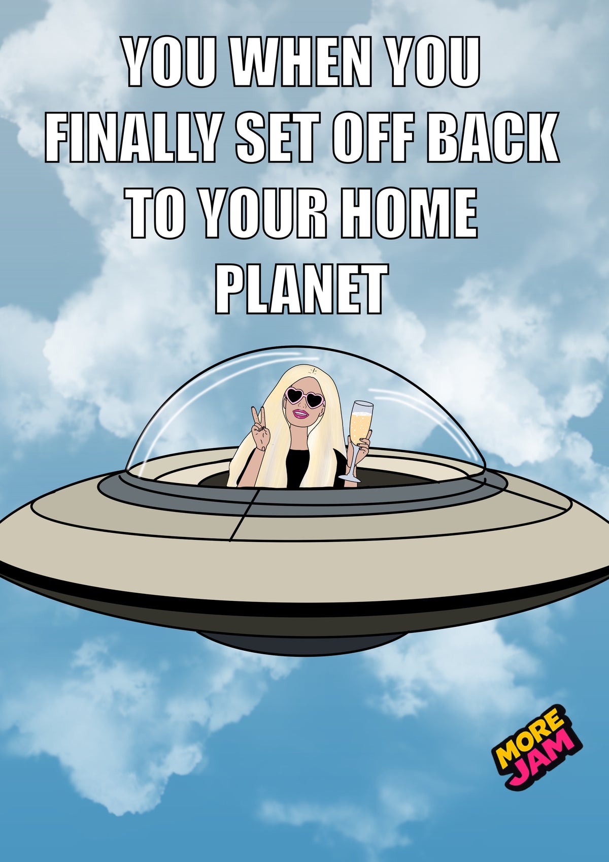 Going Back Home | Funny Birthday Card | More Jam
