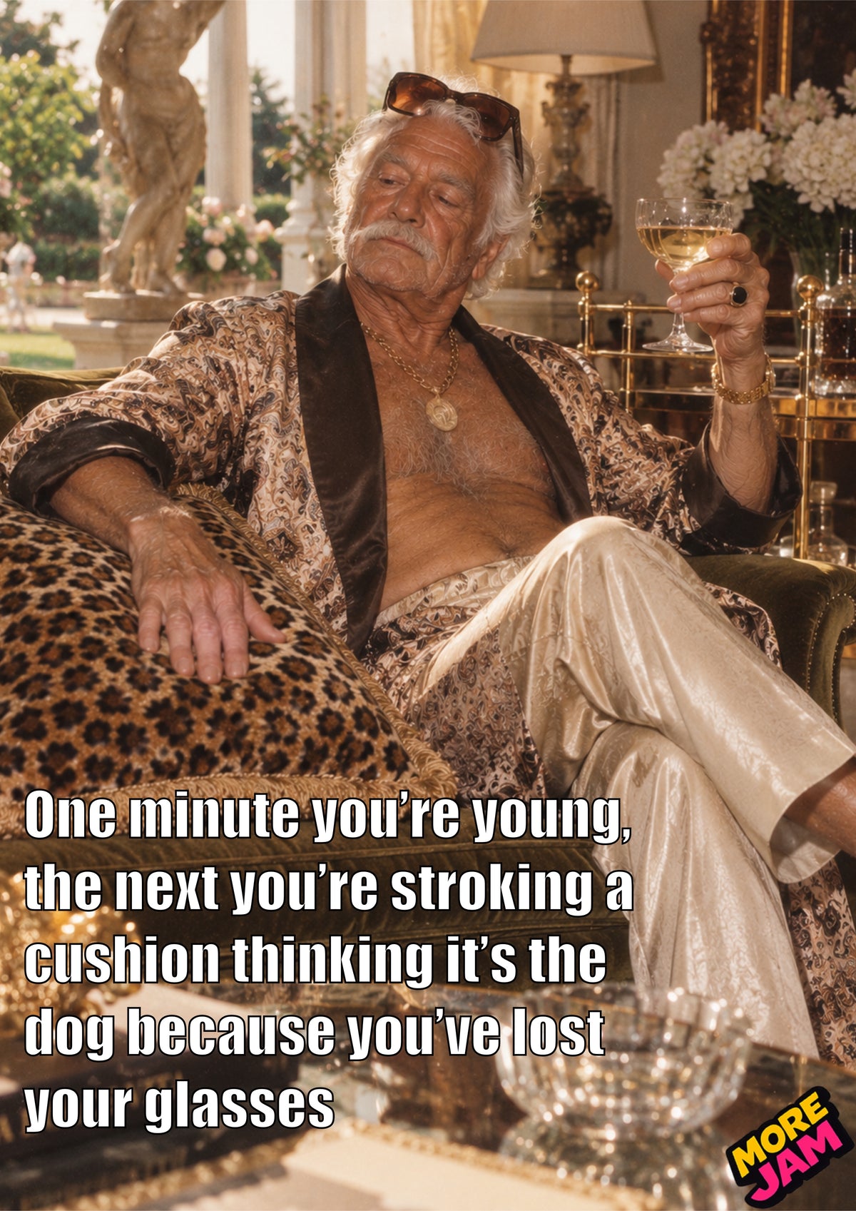 One Minute You’re Young… | Funny Birthday For Him Card | More Jam