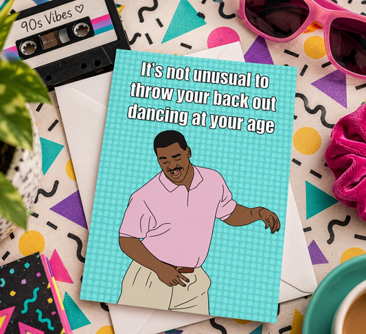 Carlton Banks Dance Fresh Prince | Funny Birthday Card | More Jam