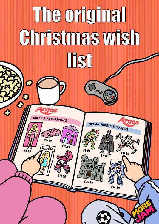 Argos Catalogue - The Original Wishlist | Funny Christmas Card | More Jam