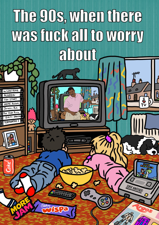 The 90s In A Nutshell | Funny Birthday Card | More Jam