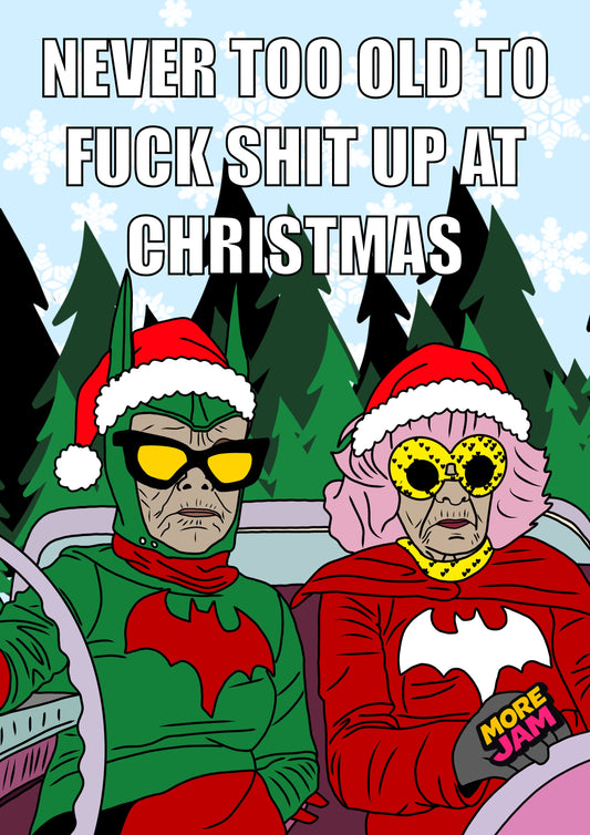 Best Friends Fuck Shit Up | Funny Christmas Card | More Jam