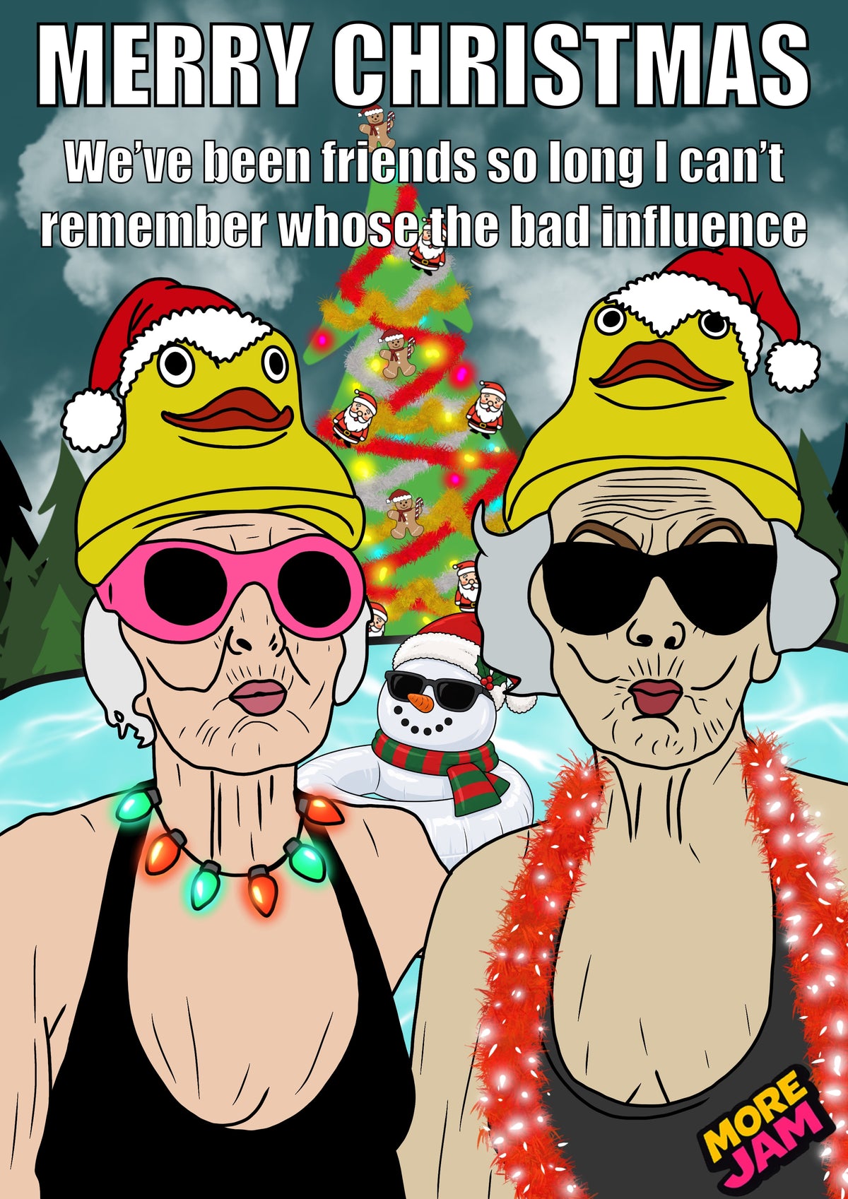 Best Friends Which Ones The Bad Influence?  | Funny Christmas Card | More Jam