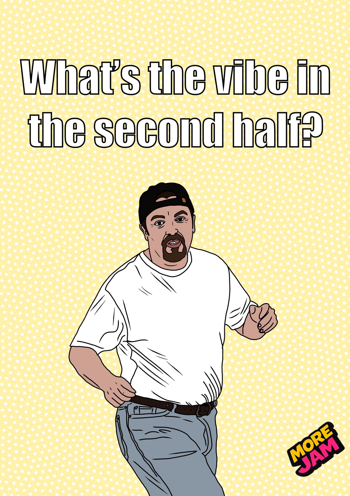 David Brent What's The Vibe In The Second Half? | The Office UK Funny Birthday Card | More Jam