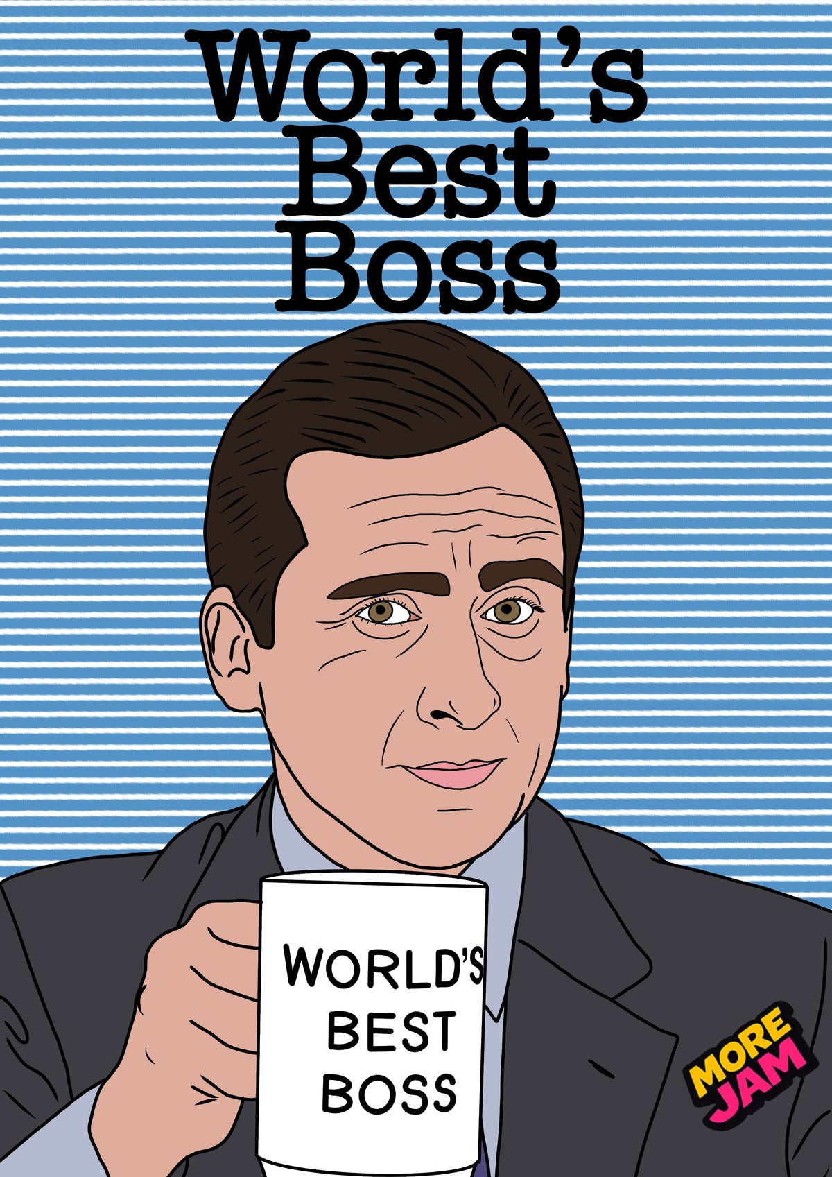 Worlds Best Boss | The Office Michael Scott Birthday Card | More Jam
