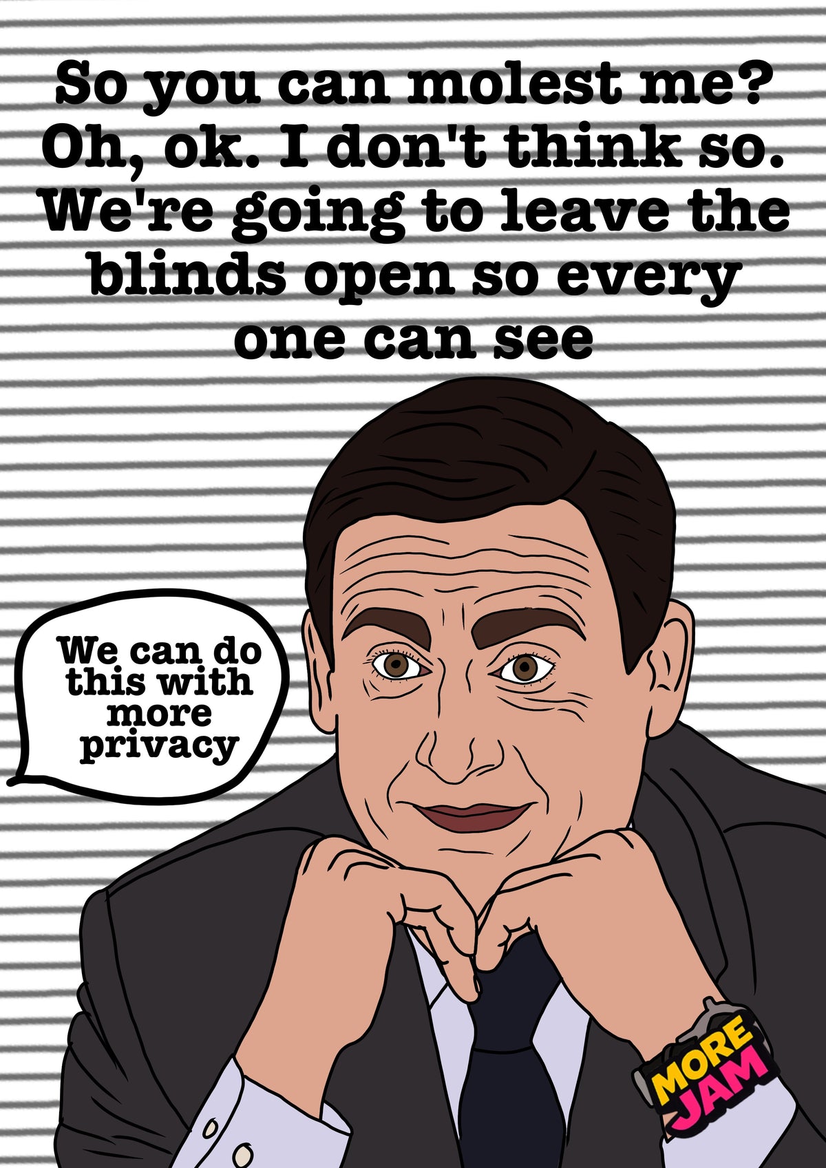 So You Can Molest Me? | The Office Michael Scott Birthday Card | More Jam